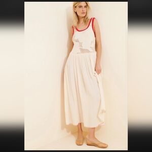 Free People Pearl Floral Maxi Dress Sz L $198 Retail